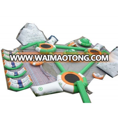 Customized giant inflatable water park, floating inflatable water park, water park